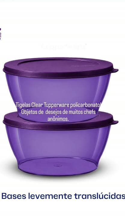 Kit 2 Tigelas Policarbonato 1.35l Cada