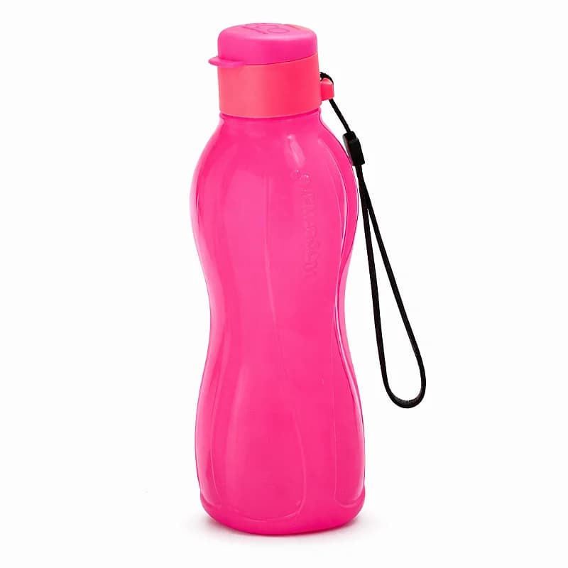 Garrafa Tupperware Eco Tupper Plus 500ml Rosa Neon Fluo Squeeze