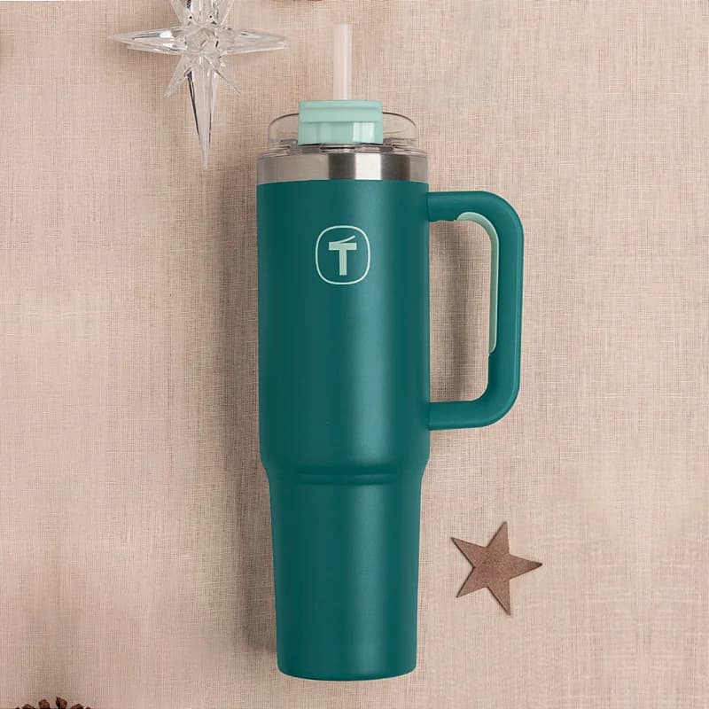 Tupperware Copo Termico Big T com Canudo 1,1 litro Misterio