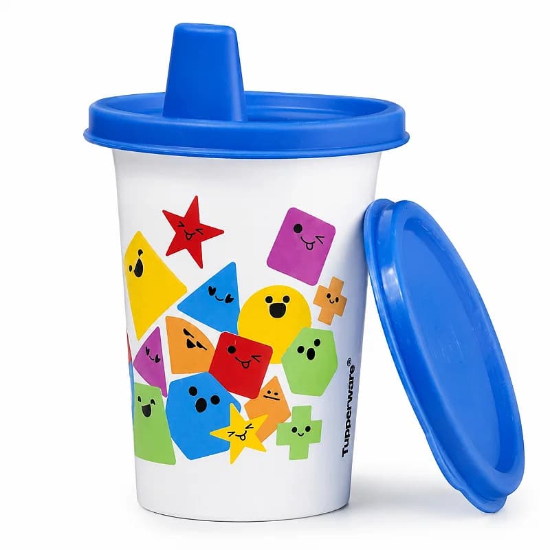 Tupperware Copinho com Bico Baby Encaixe Geometrico