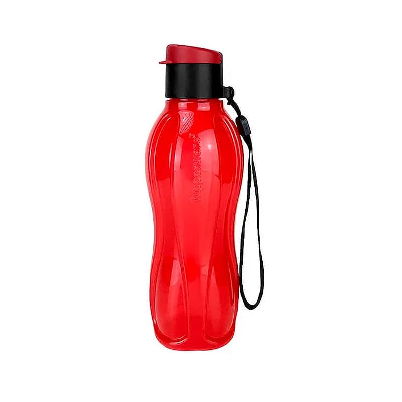 Garrafa Tupperware Eco Tupper Plus 500ml Vermelha Peonia Squeeze