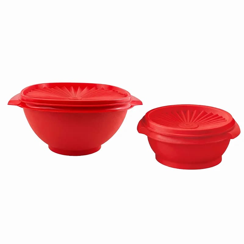 Kit Tupperware Tigela Sensacao 2 Pecas Vermelho